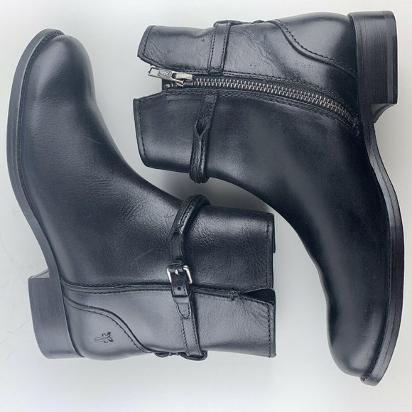 Womens Frye Boots Size 6 Melissa Seam Short Black - Picture 5 of 12